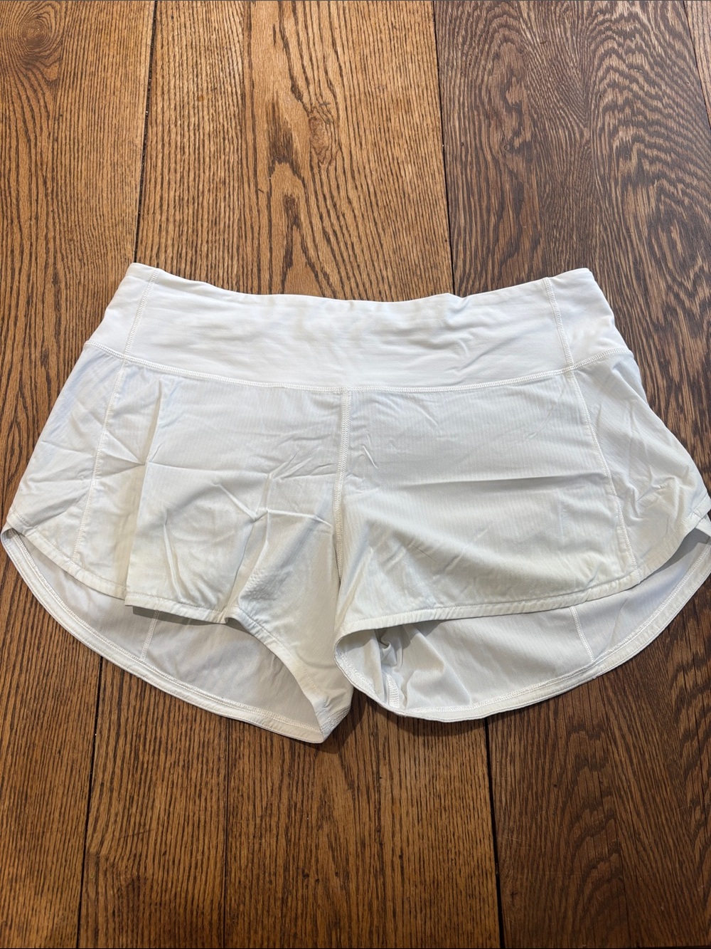 lululemon athletica White Athletic Running Shorts - Size 8 Tall